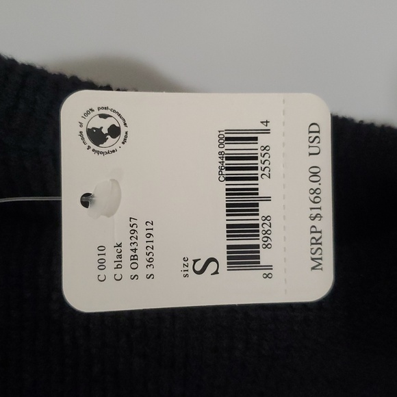 Nwt Free People Women's Black Ribbed Sweater sz S - Picture 2 of 6